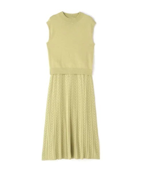 N.(N. Natural Beauty Basic)(エヌエヌナチュラルビューティーベーシック)の「◆透かし柄ニットセットアップ(ワンピース・レディース・ベージュ/イエロー/ブルーグレー・MEDIUM)」の19枚目の写真