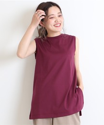 ハイゲージスムース ノースリーブチュニック◆