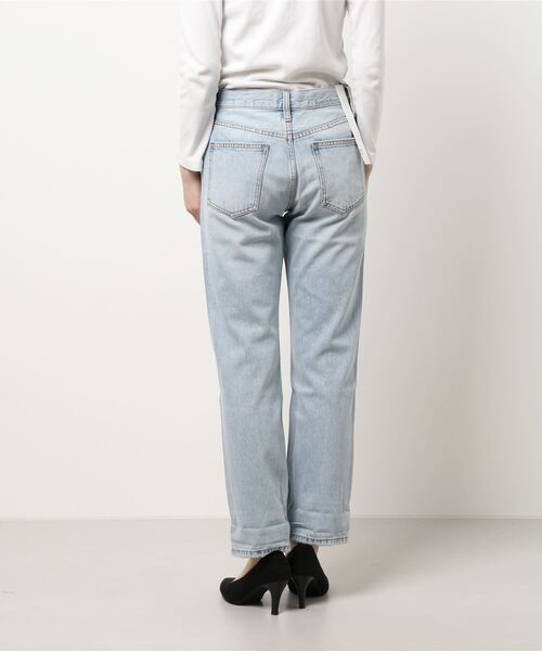 Current/Elliott（カレントエリオット）の「【Current/Elliott　カレントエリオット】ボーイフレンドスリムデニムパンツ（デニムパンツ・レディース・ケミカルウォッシュ・24/26/25）」の3枚目の写真