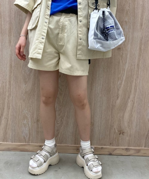 WEGO（ウィゴー）の「WEGO/ベルチノショートパンツ（チノパンツ・レディース・ホワイト/その他1・FREE）」の2枚目の写真