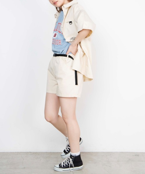 WEGO（ウィゴー）の「WEGO/ベルチノショートパンツ（チノパンツ・レディース・ホワイト/その他1・FREE）」の8枚目の写真