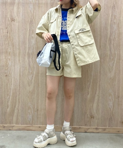 WEGO（ウィゴー）の「WEGO/ベルチノショートパンツ（チノパンツ・レディース・ホワイト/その他1・FREE）」の11枚目の写真