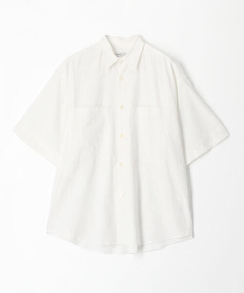 TOMORROWLAND (トゥモローランド)の「リネンビスコース レギュラーカラーシャツ(シャツ/ブラウス・メンズ・グリーン/ホワイト/バーガンディー/ダークブルー/ネイビー/ブラウン・S/M)」の2枚目の写真