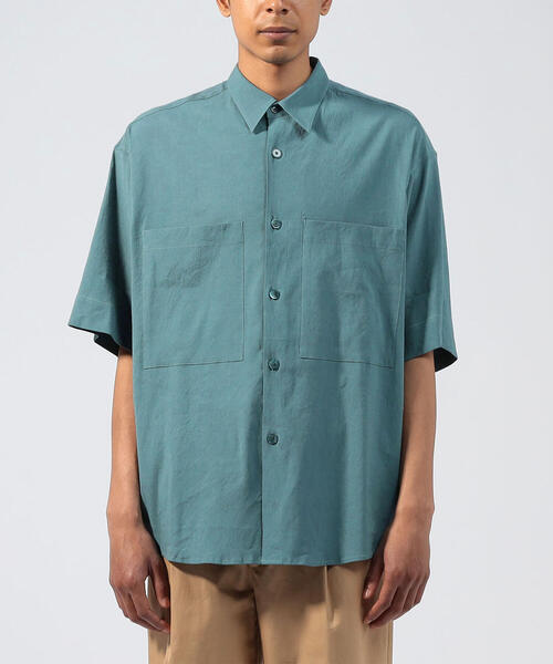 TOMORROWLAND (トゥモローランド)の「リネンビスコース レギュラーカラーシャツ(シャツ/ブラウス・メンズ・グリーン/ホワイト/バーガンディー/ダークブルー/ネイビー/ブラウン・S/M)」の7枚目の写真