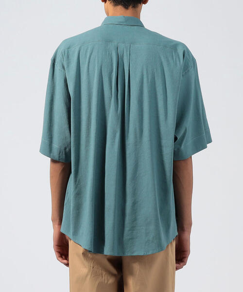 TOMORROWLAND (トゥモローランド)の「リネンビスコース レギュラーカラーシャツ(シャツ/ブラウス・メンズ・グリーン/ホワイト/バーガンディー/ダークブルー/ネイビー/ブラウン・S/M)」の9枚目の写真