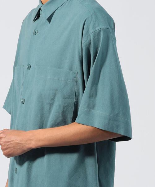 TOMORROWLAND (トゥモローランド)の「リネンビスコース レギュラーカラーシャツ(シャツ/ブラウス・メンズ・グリーン/ホワイト/バーガンディー/ダークブルー/ネイビー/ブラウン・S/M)」の12枚目の写真