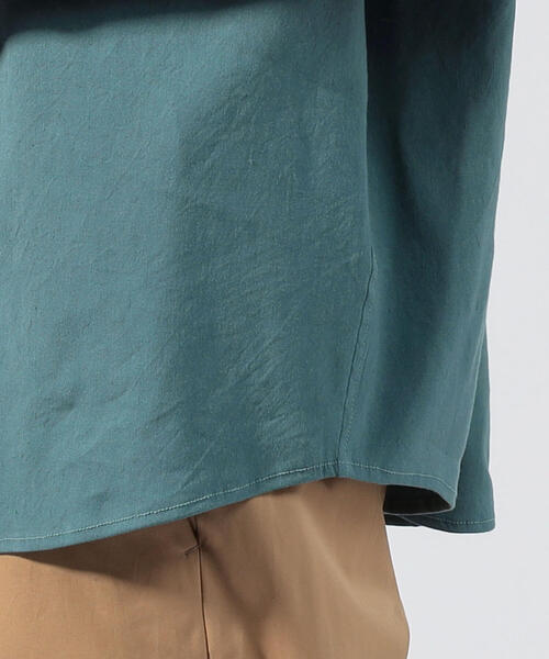 TOMORROWLAND (トゥモローランド)の「リネンビスコース レギュラーカラーシャツ(シャツ/ブラウス・メンズ・グリーン/ホワイト/バーガンディー/ダークブルー/ネイビー/ブラウン・S/M)」の13枚目の写真