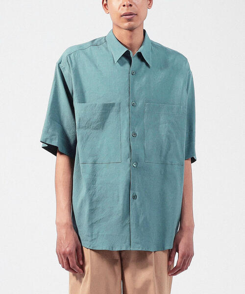 TOMORROWLAND (トゥモローランド)の「リネンビスコース レギュラーカラーシャツ(シャツ/ブラウス・メンズ・グリーン/ホワイト/バーガンディー/ダークブルー/ネイビー/ブラウン・S/M)」の15枚目の写真