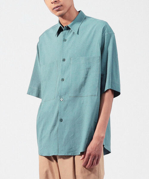 TOMORROWLAND (トゥモローランド)の「リネンビスコース レギュラーカラーシャツ(シャツ/ブラウス・メンズ・グリーン/ホワイト/バーガンディー/ダークブルー/ネイビー/ブラウン・S/M)」の16枚目の写真