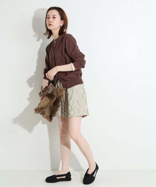 セール】IENA LA BOUCLE PLATINO クルーネックカーディガン