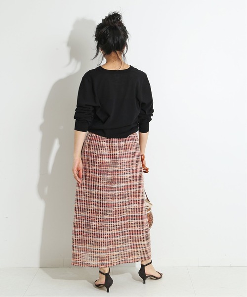 IENA LA BOUCLE(イエナラブークル)の「IENA LA BOUCLE PLATINO クルーネックカーディガン◆(カーディガン/ボレロ・レディース・ブラウン系その他/ブラック/グレー・FREE)」の22枚目の写真