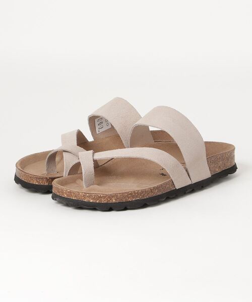 penta（ペンタ）の「PENTA/別注スエードクロストングサンダル（サンダル・レディース・グレー系その他4/ブラック/レッド/カーキ・38/37/36）」の3枚目の写真