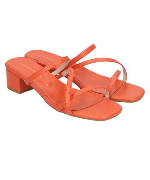 ORiental TRaffic(オリエンタルトラフィック)の「ナローストラップミュールサンダル/11236(サンダル・レディース・ブラック/オレンジ/グレー・3L/L/S/LL/SS/M)」の16枚目の写真