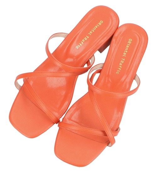 ORiental TRaffic(オリエンタルトラフィック)の「ナローストラップミュールサンダル/11236(サンダル・レディース・ブラック/オレンジ/グレー・3L/L/S/LL/SS/M)」の17枚目の写真