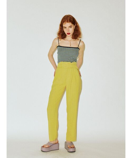 jouetie（ジュエティ）の「ベーシックハイウエストカラーパンツ（その他パンツ・レディース・ブラック/パープル/ブルー/イエロー・MEDIUM）」の11枚目の写真