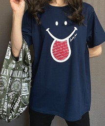 エコバック付きSMILEYFACEスマイル半袖Tシャツ