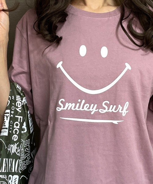 GGD(ジージーディー)の「エコバック付きSMILEYFACEスマイル半袖Tシャツ(Tシャツ/カットソー・メンズ・ホワイト系その他2/グレー/ブラック系その他2/ブラック/ホワイト/ピンク/イエロー/ネイビー系1・L/M/LL)」の17枚目の写真