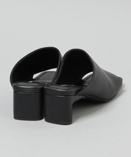 JEANASIS（ジーナシス）の「カバーヒールミヒールュールサンダル/952098（サンダル・レディース・ブラック/イエロー・MEDIUM/LARGE）」の7枚目の写真