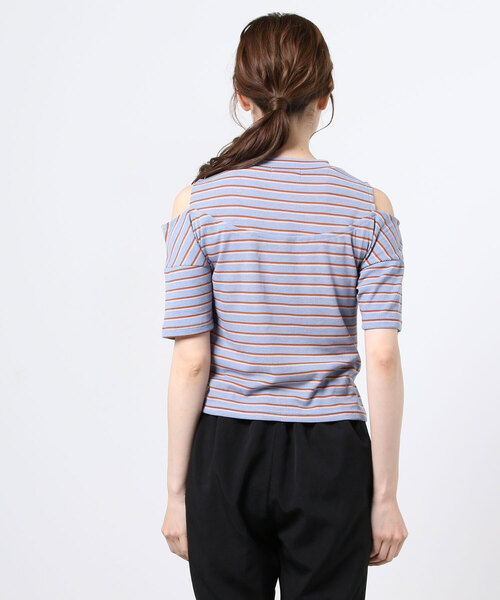 WEGO（ウィゴー）の「WEGO/肩あきリブボーダーT（Tシャツ/カットソー・レディース・グリーン系その他5/ブルー系その他5・FREE）」の12枚目の写真