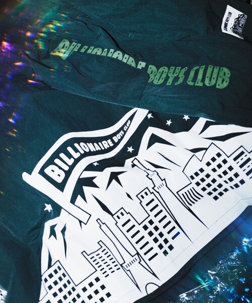 BILLIONAIRE BOYS CLUB(ビリオネア・ボーイズ・クラブ)の「BILLIONAIRE BOYS CLUB/ビリオネア・ボーイズ・クラブ 別注 BBC TOWN GRAPHIC BACK PRINT SHIRT/タウン グラフィック バックプリント 半袖シャツ(シャツ/ブラウス・メンズ・ブラック/ベージュ/モスグリーン・X-LARGE/LARGE/MEDIUM)」の13枚目の写真