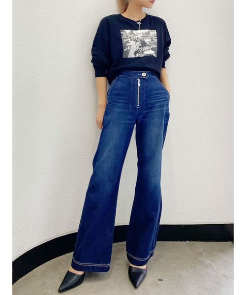 GYDA(ジェイダ)の「フロントZIPデザインフレアデニムパンツ(デニムパンツ・レディース・インディゴブルー/ブルー・SMALL/MEDIUM)」の19枚目の写真