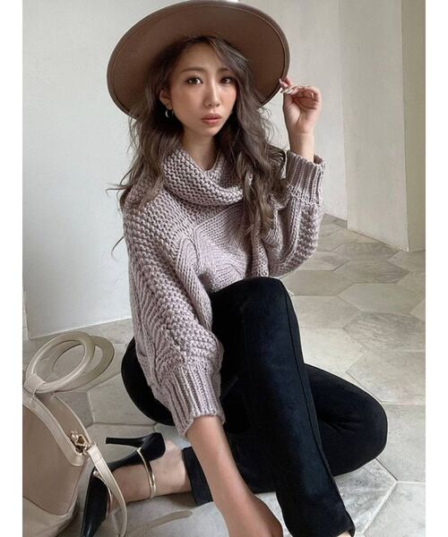 RESEXXY（リゼクシー）の「サークルハンドル切替バッグ（ハンドバッグ・レディース・ブラウン/アイボリー・FREE）」の4枚目の写真