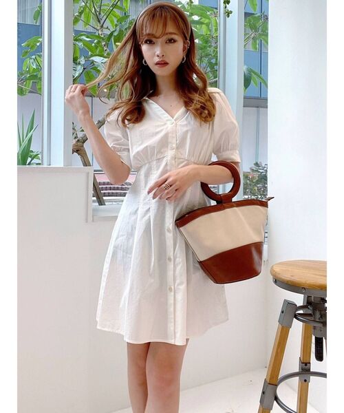 RESEXXY（リゼクシー）の「サークルハンドル切替バッグ（ハンドバッグ・レディース・ブラウン/アイボリー・FREE）」の13枚目の写真