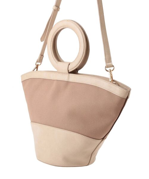 RESEXXY（リゼクシー）の「サークルハンドル切替バッグ（ハンドバッグ・レディース・ブラウン/アイボリー・FREE）」の17枚目の写真