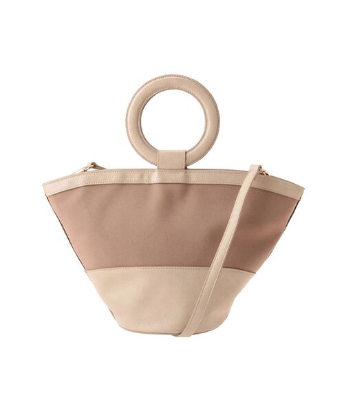 RESEXXY（リゼクシー）の「サークルハンドル切替バッグ（ハンドバッグ・レディース・ブラウン/アイボリー・FREE）」の21枚目の写真