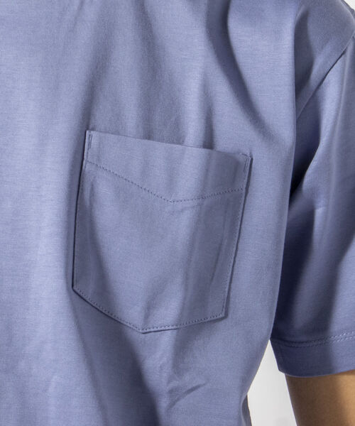 NOLLEY'S goodman（ノーリーズグッドマン）の「クロスネック 変形Vネック Ｔシャツ（Tシャツ/カットソー・メンズ・ホワイト/ダークネイビー/ライトブルー・X-LARGE/MEDIUM/SMALL/LARGE）」の10枚目の写真