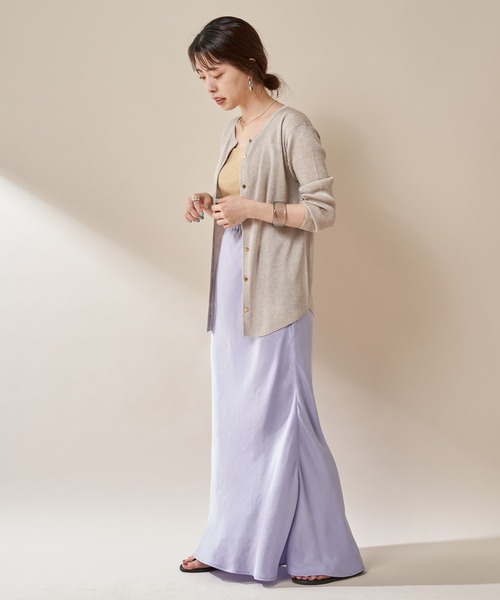 SHENERY（シーナリー）の「フィブリルツイルマーメイドスカート（スカート・レディース・ボルドー/ラベンダー/ライトピンク・38/36）」の13枚目の写真