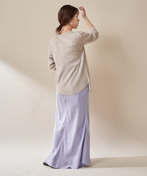 SHENERY（シーナリー）の「フィブリルツイルマーメイドスカート（スカート・レディース・ボルドー/ラベンダー/ライトピンク・38/36）」の14枚目の写真