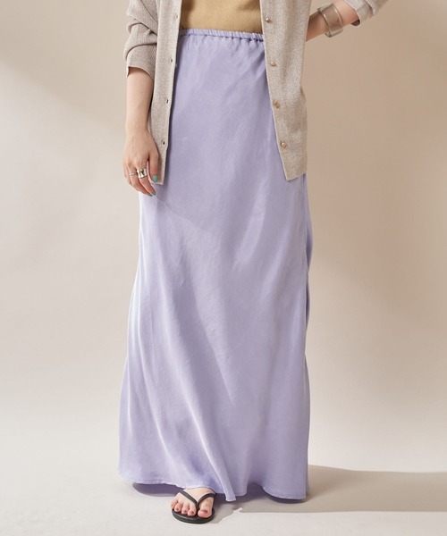 SHENERY（シーナリー）の「フィブリルツイルマーメイドスカート（スカート・レディース・ボルドー/ラベンダー/ライトピンク・38/36）」の6枚目の写真