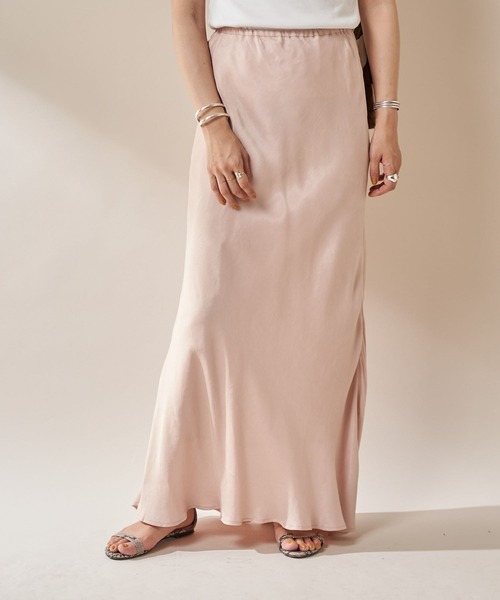 SHENERY（シーナリー）の「フィブリルツイルマーメイドスカート（スカート・レディース・ボルドー/ラベンダー/ライトピンク・38/36）」の17枚目の写真