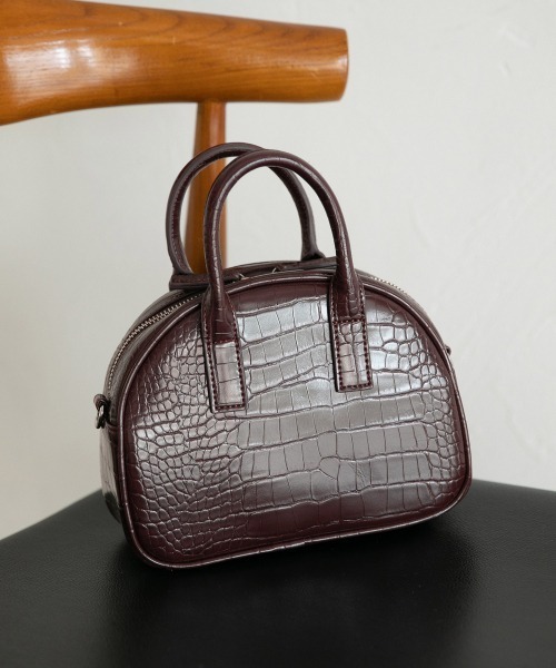 LOWRYS FARM(ローリーズファーム)の「2WAYミニボストンバッグ 958286(ボストンバッグ・レディース・ブラック/ダークブラウン/アイボリー・FREE)」の3枚目の写真