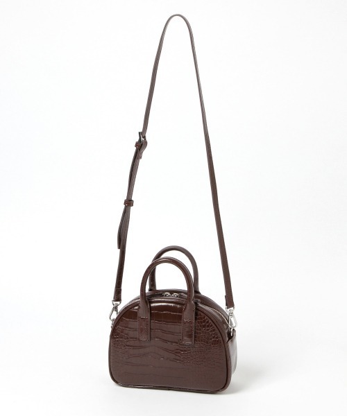 LOWRYS FARM(ローリーズファーム)の「2WAYミニボストンバッグ 958286(ボストンバッグ・レディース・ブラック/ダークブラウン/アイボリー・FREE)」の6枚目の写真