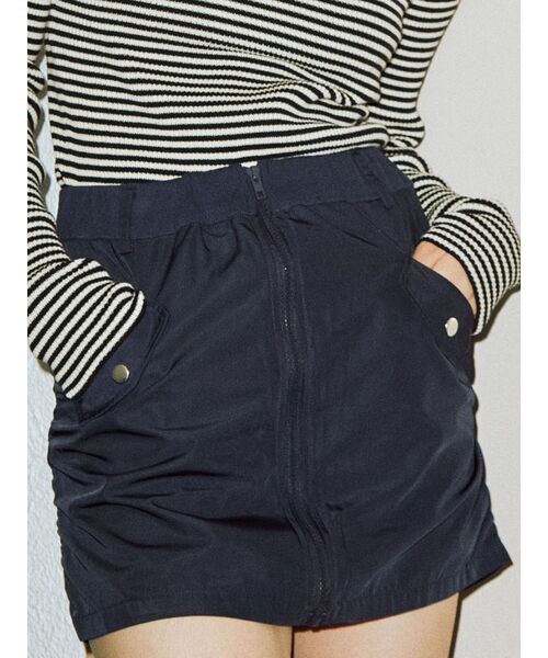 jouetie（ジュエティ）の「MA-1 スカパン（スカート・レディース・ブラック/ボルドー/ネイビー/カーキ・MEDIUM）」の3枚目の写真