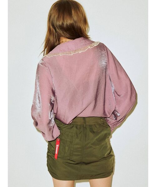 jouetie（ジュエティ）の「MA-1 スカパン（スカート・レディース・ブラック/ボルドー/ネイビー/カーキ・MEDIUM）」の11枚目の写真