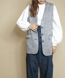 KBF | ヘリンボンBIGベスト(ベスト)