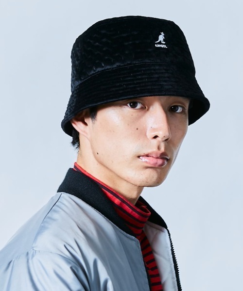 Kangol Dash Quilted Bin w/ Earflaps Black Bucket Hat Kangool Dash Quilted Bin Earflaps Men Women Bucket Hat Black  main image 2