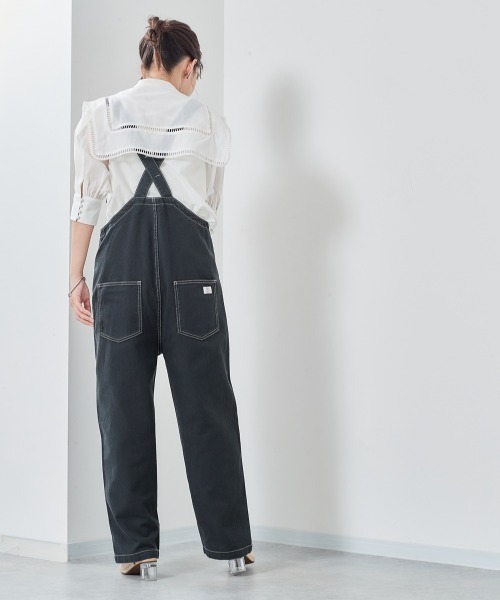 cepo（セポ）の「サロペットパンツ（デニムパンツ・レディース・チャコールグレー/オフホワイト・M）」の10枚目の写真