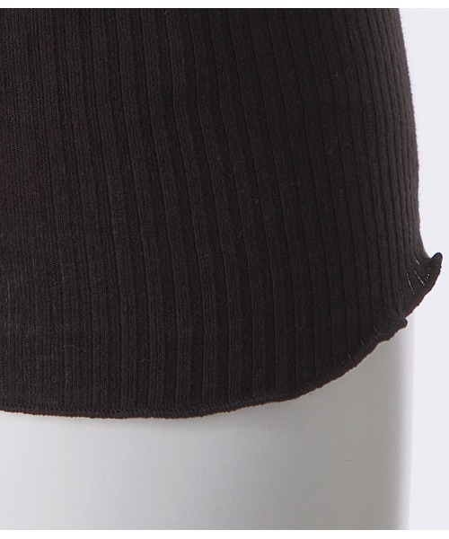 PEACH JOHN（ピーチジョン）の「【綿100％／オーガニックコットン！オールシーズン快適な着心地】オーガニックコットンレーストリムキャミ（キャミソール・レディース・ブラック/アイボリー/ヘザーグレー/ミント/ピンクベージュ/ブルーグレー/ラベンダー/ダークラベンダー/ライトブルー/ブラウン/スモークピンク/グレー・S/M/M/L）」の15枚目の写真