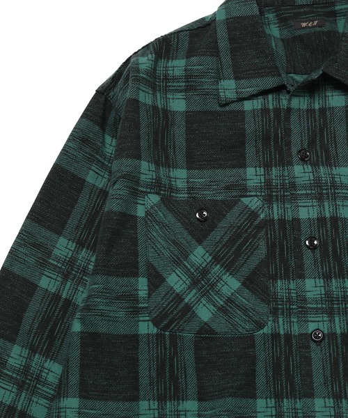 WILD LIFE TAILOR Adam et Rope'（ワイルドテーラーアダムエロペ　）の「【WILD LIFE TAILOR】ライトネル チェックシャツ（シャツ/ブラウス・メンズ・グリーン/ダークブラウン・M/L）」の5枚目の写真