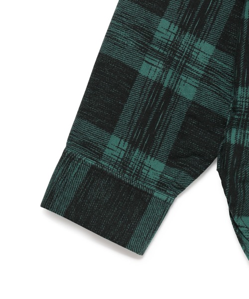 WILD LIFE TAILOR Adam et Rope'（ワイルドテーラーアダムエロペ　）の「【WILD LIFE TAILOR】ライトネル チェックシャツ（シャツ/ブラウス・メンズ・グリーン/ダークブラウン・M/L）」の4枚目の写真