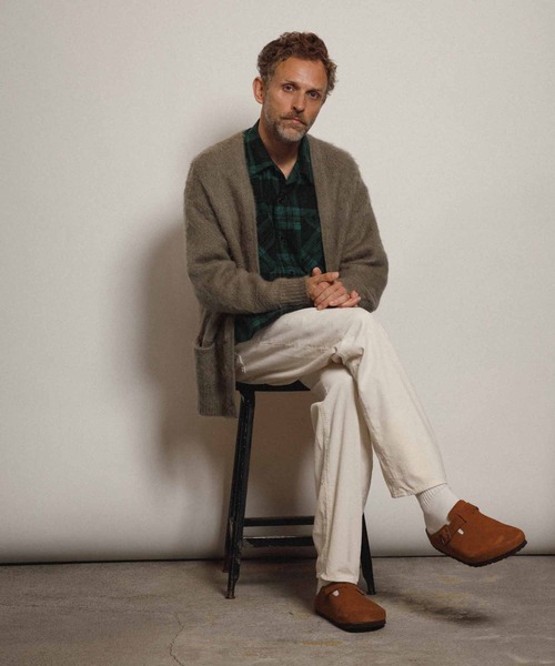 WILD LIFE TAILOR Adam et Rope'（ワイルドテーラーアダムエロペ　）の「【WILD LIFE TAILOR】ライトネル チェックシャツ（シャツ/ブラウス・メンズ・グリーン/ダークブラウン・M/L）」の9枚目の写真