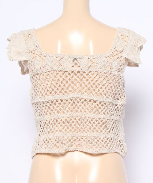 jumelle（ジュメロ）の「ピッチ編みトップ（タンクトップ・レディース・ベージュ・FREE）」の3枚目の写真