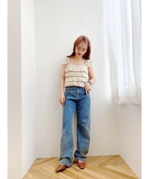 jumelle（ジュメロ）の「ピッチ編みトップ（タンクトップ・レディース・ベージュ・FREE）」の8枚目の写真