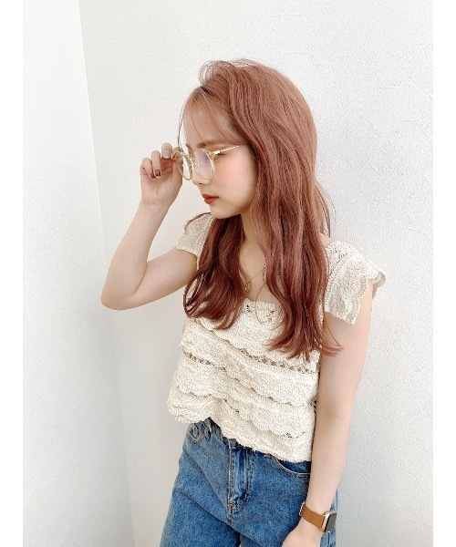 jumelle（ジュメロ）の「ピッチ編みトップ（タンクトップ・レディース・ベージュ・FREE）」の14枚目の写真