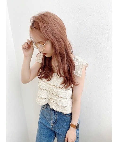 jumelle（ジュメロ）の「ピッチ編みトップ（タンクトップ・レディース・ベージュ・FREE）」の15枚目の写真