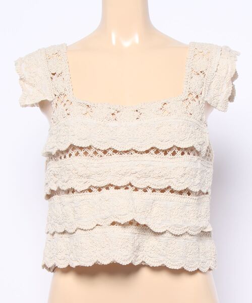 jumelle（ジュメロ）の「ピッチ編みトップ（タンクトップ・レディース・ベージュ・FREE）」の22枚目の写真